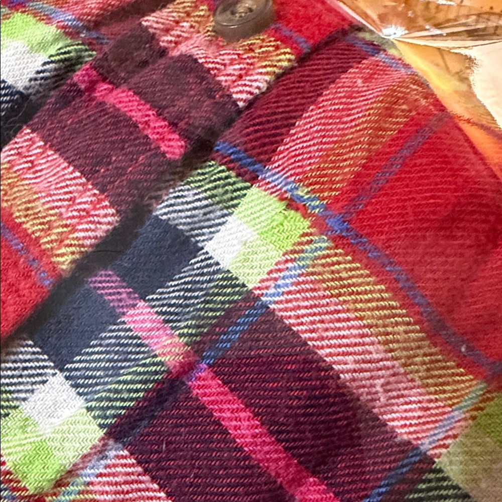 Plaid Checkered Button-Down Top XS – Cozy Fall/Winter 🍂✨ - Picture 10 of 10